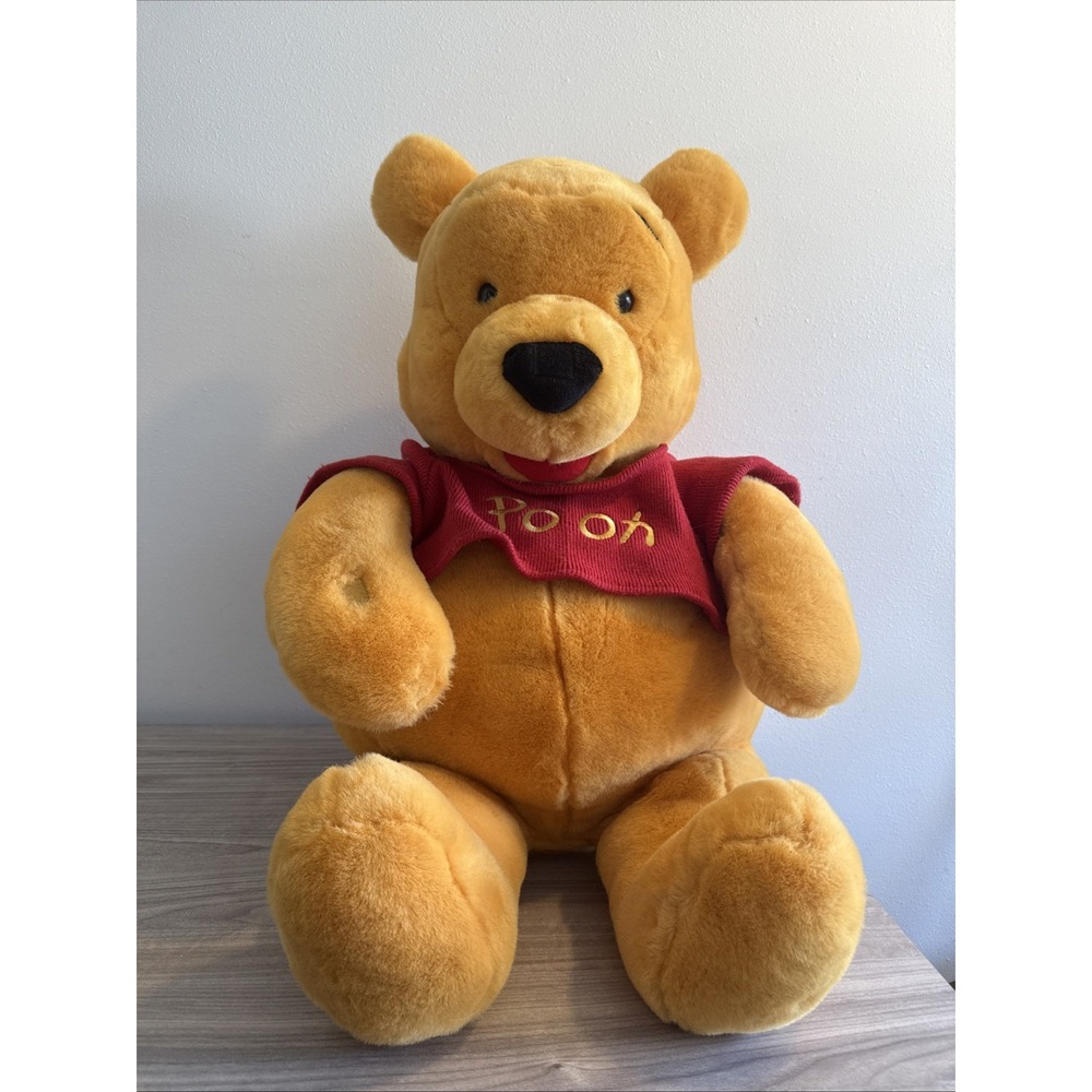 Winnie The Pooh 36" GIANT Plush Stuffed Bear XL Vintage Disney No Bee